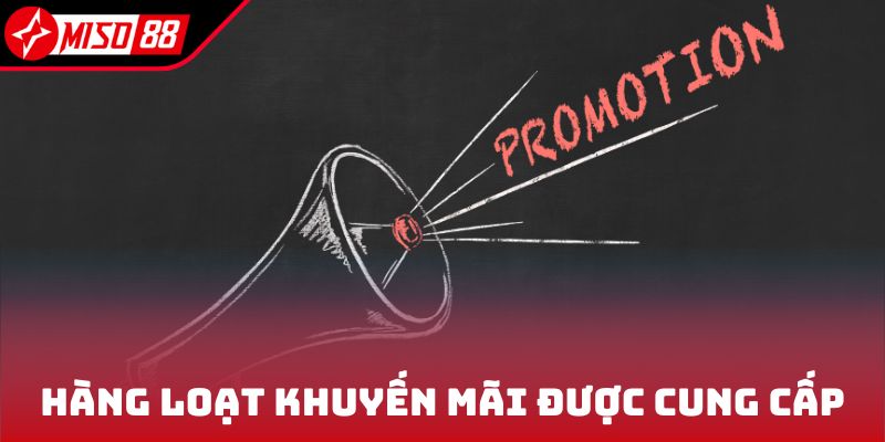 Hàng loạt khuyến mãi được nhà cái cung cấp