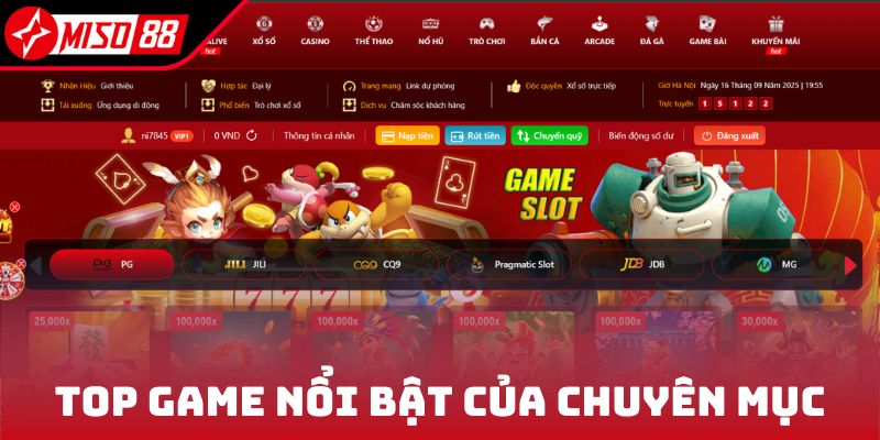 Top game nổi bật của chuyên mục